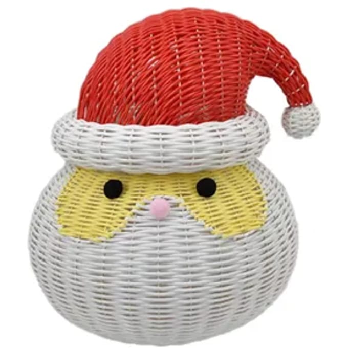 Central Park Pe Wicker Kerstman - Multi - 50cm