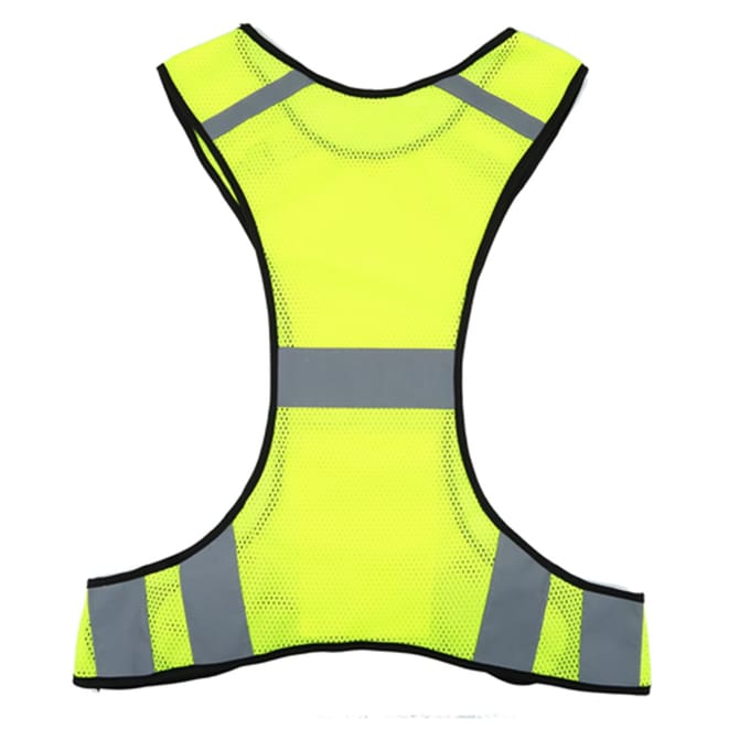 Reflecterend veiligheidsvest met hoge zichtbaarheid, nachtelijke veiligheidskleding, verstelbare taille wit