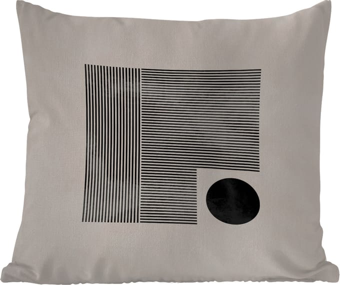 Tuinkussen - Vierkant - Minimalisme - Abstract - 40x40 cm - Weerbestendig