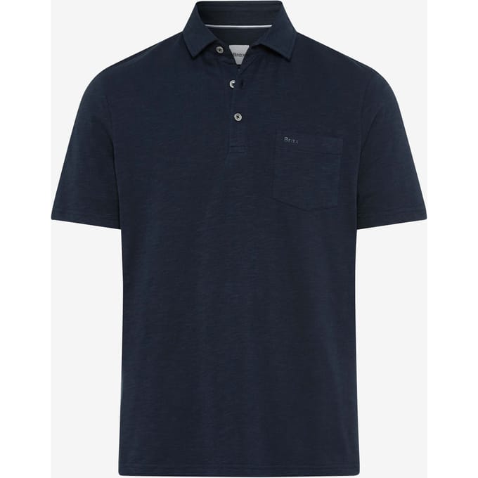 Brax Heren Poloshirt  Style PAVO navy, donkerblauw, maat M