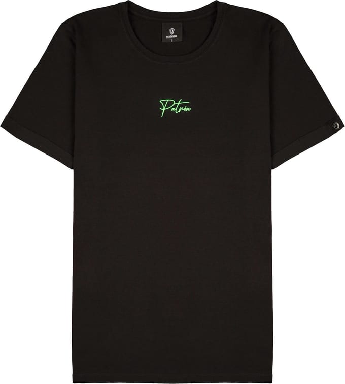 Patrón Wear - Emilio T-shirt Black/Green - Maat M