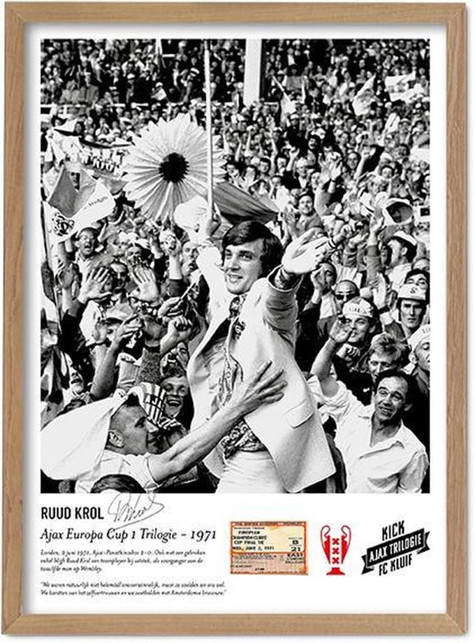 FC Kluif 'Ruud Krol Ajax poster' - Trilogie '71