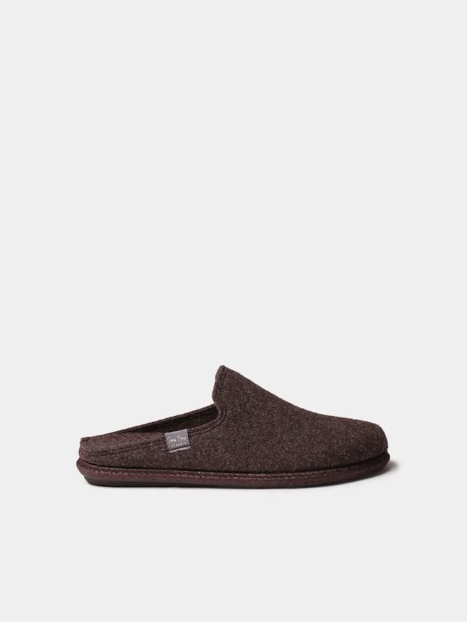 Herenslippers van gerecyclede wol | TOMAS-RW