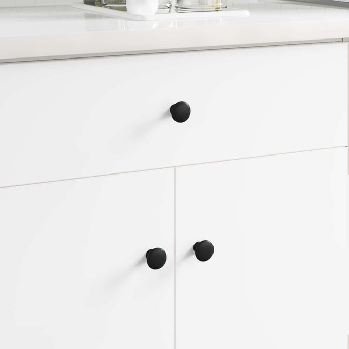 vidaXL - Handvat - 2 - st - Zwart - Ø30 - mm - Aluminium