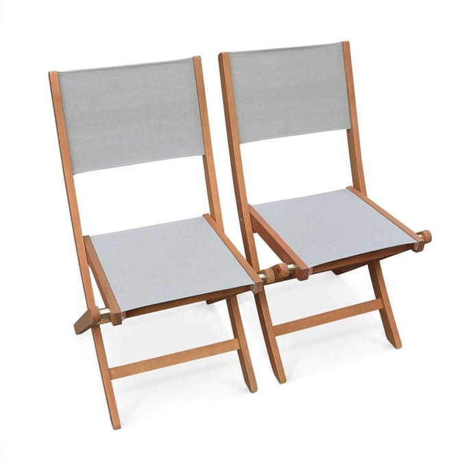 sweeek - Tuinstoel almeria 2x, l50xp587xh89cm