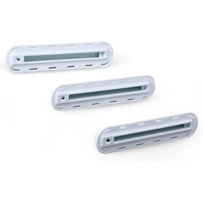 3-pack Tri Fins Box Plugs Fin Base SUP Schroef Surf Fin Plugs Set Extra Fin Sleutel Fin Schroeven wit
