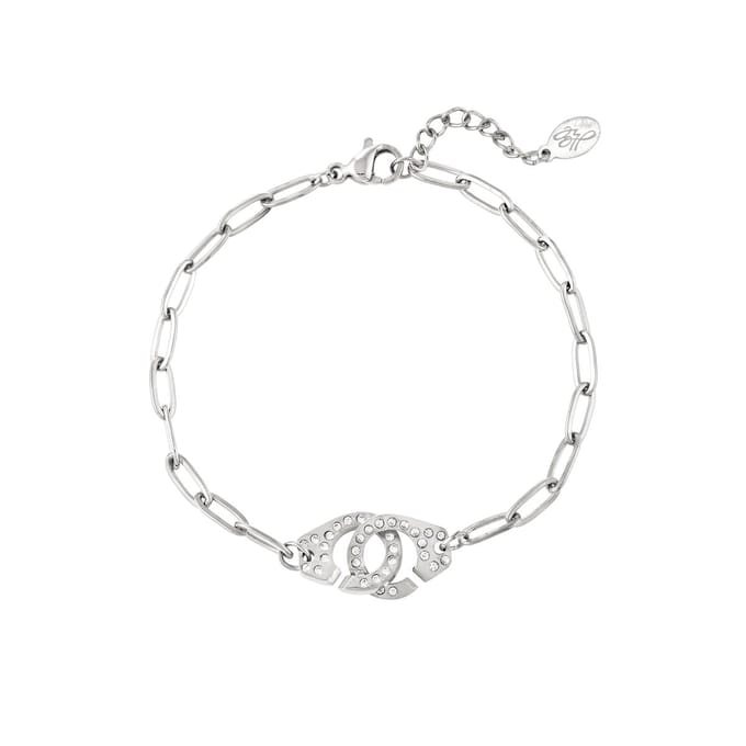 Armband Manchetten - Yehwang - Schakelarmband - One size - Zilver