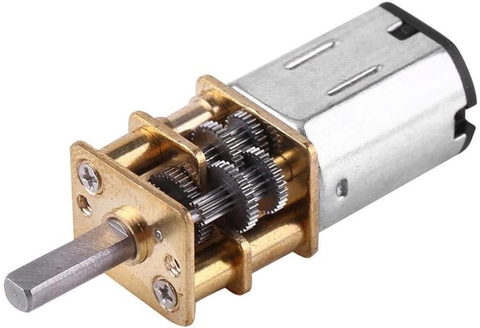 Aandrijfmotor - DC motor - Modelbouw - Zelfremmend - 15 RPM - Metaal