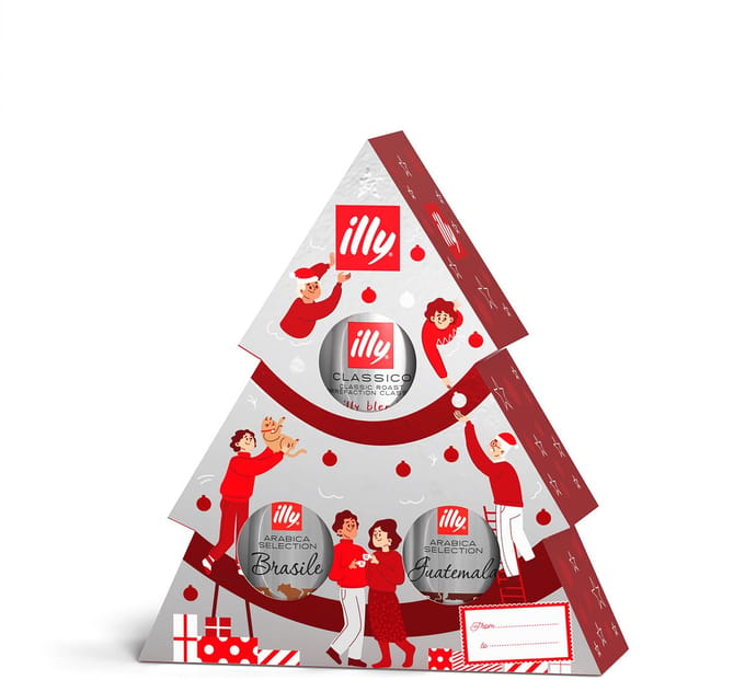 illy - kerstboom - 3 x 125gr koffie