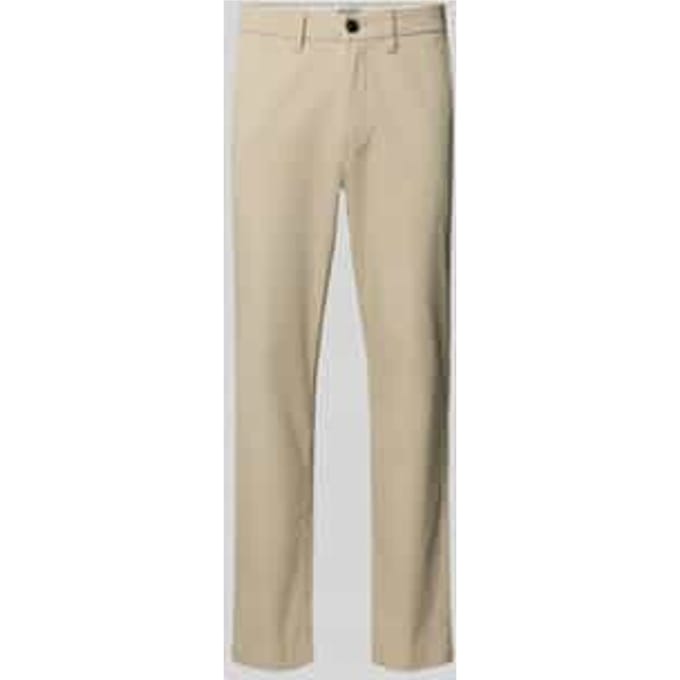 Straight fit Chino met achterzakken Model 'Stollie'