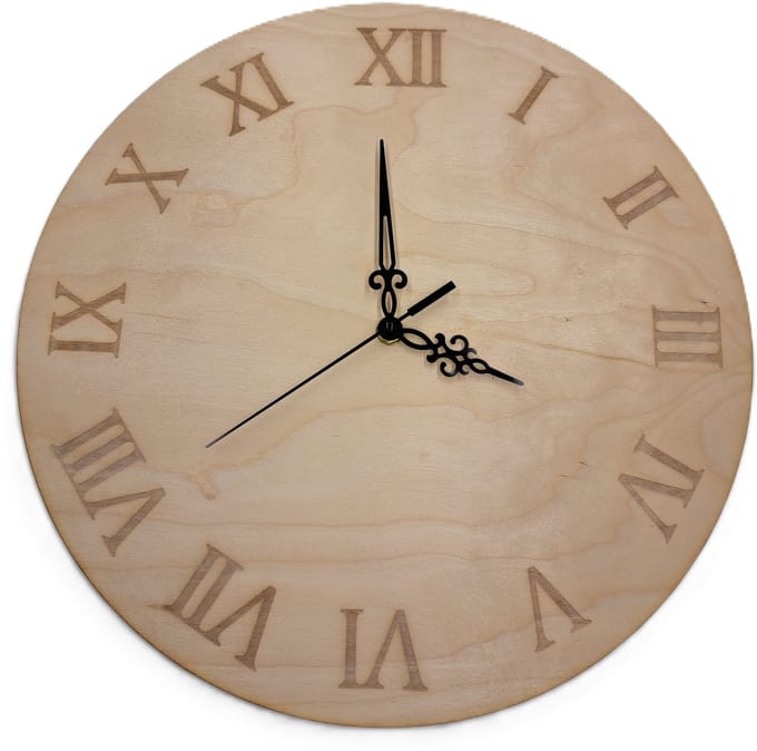 Klok romeinse cijfers - 35 cm