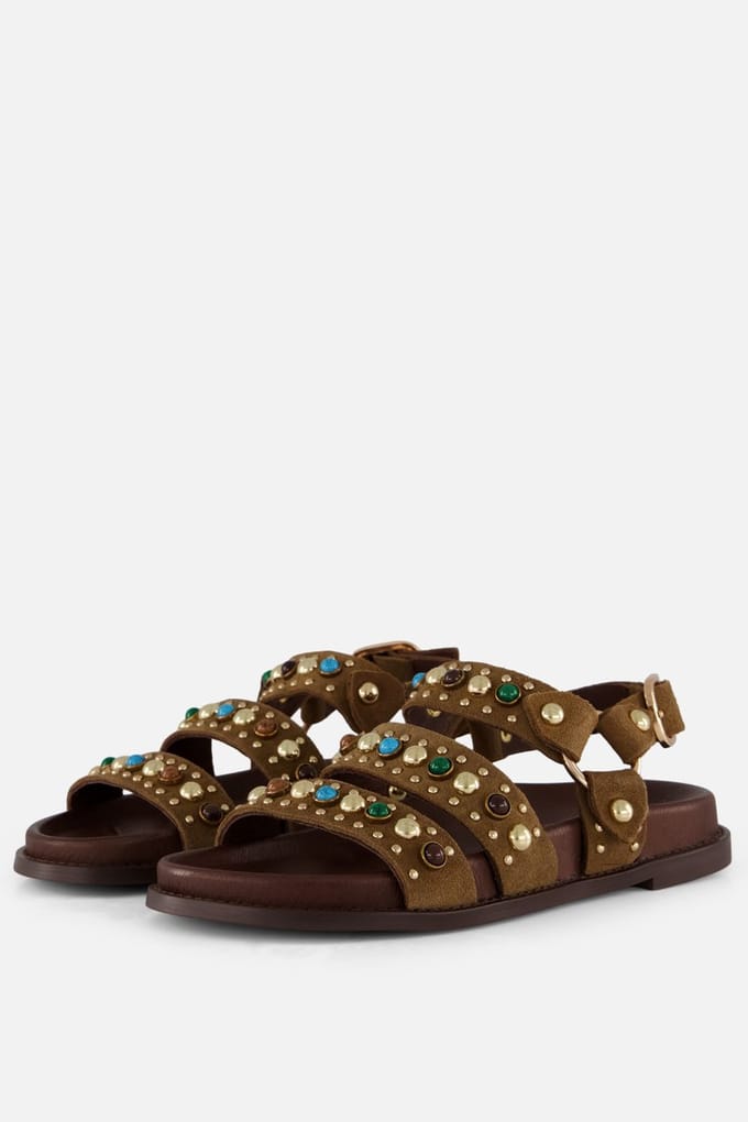 Linea Zeta Linea Zeta Sandalen bruin Leer