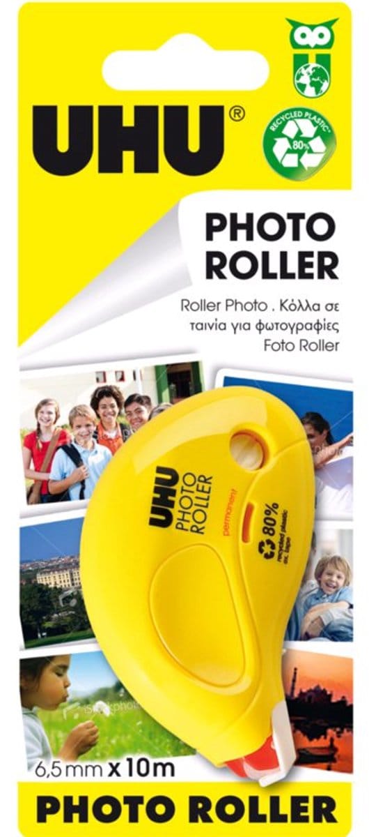 UHU lijmroller voor foto's, 6,5 mm x 9,5 m