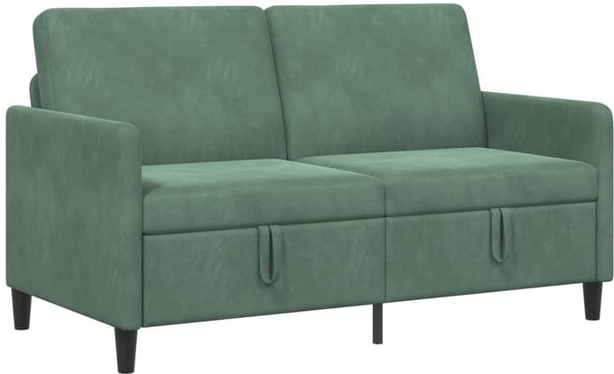 vidaXL - Sofa - met - Opbergruimte - Zeegroen - 152 - x - 78 - x - 87 - cm - Polyester