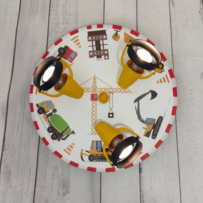 Niermann Standby Plafondspot Baustelle, 3-lamps