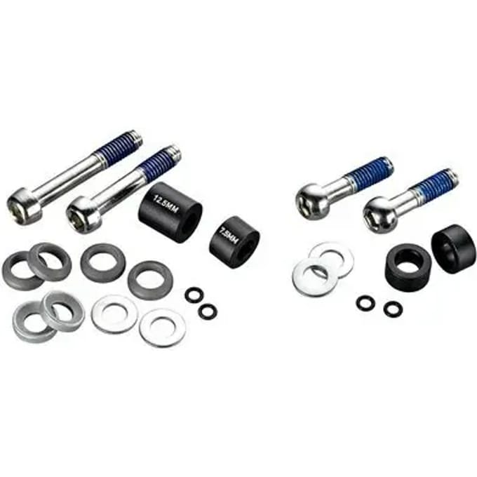 Bout en afstandsbus set 10v voor voorwiel 170 mm cps/standaard staal Avid
