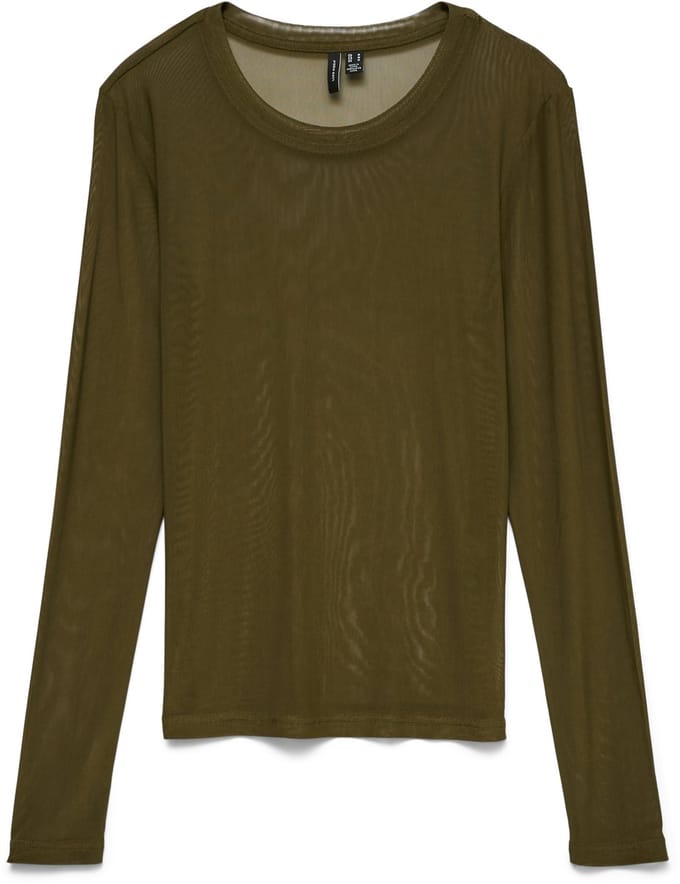 VERO MODA - VMOLIVIA LS MESH TOP EXP - Dames - Lange mouwen shirts