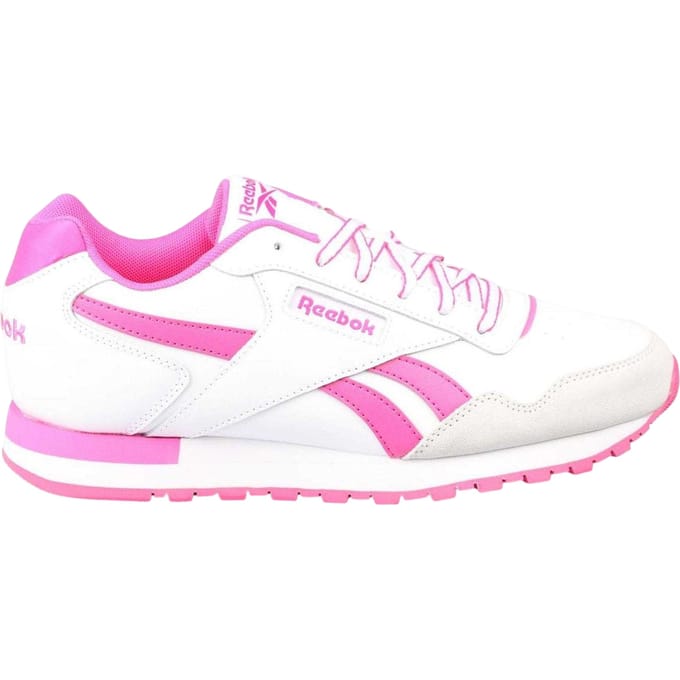 Reebok Kinderen/Kinderen Glide Leather Flat Trainers (Wit/Roze)