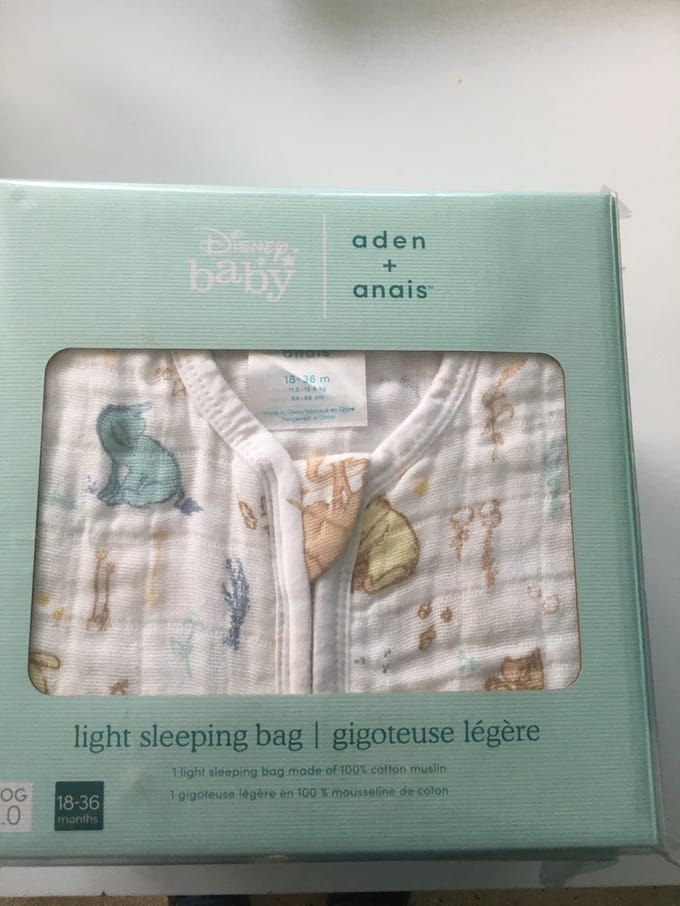 Aden + Anais - babyslaapzak - 6 tot 18 maanden