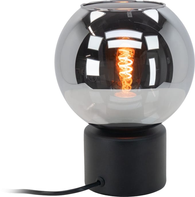 EGLO Centara Tafellamp - E27 - Ø 16.5 cm - Zwart/Smoke Glas