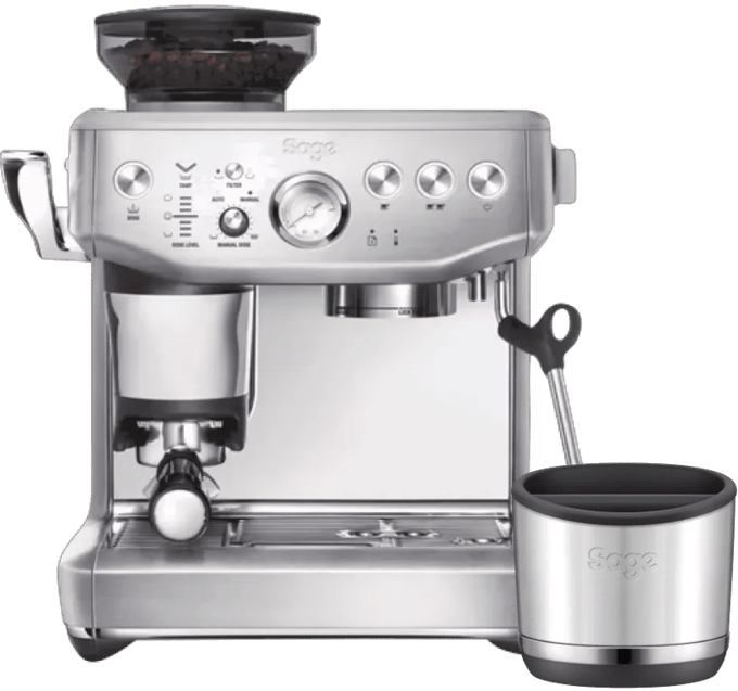 Sage Barista Express Impress Brushed Stainless Steel + uitklopbak