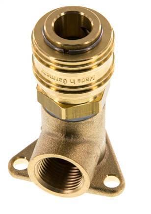 Messing DN 7.2 (Euro) Luchtkoppeling Snelkoppeling G 3/8 inch Binnendraad Wandmontage