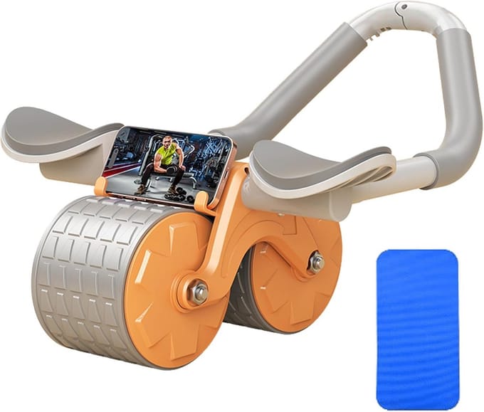 Buikspierroller met Automatische Terugslag en Elleboogsteun voor Core Training