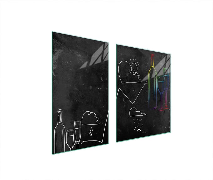 TMK ArtDeko - Snijplank - 100x52 cm - Zwart - Glas