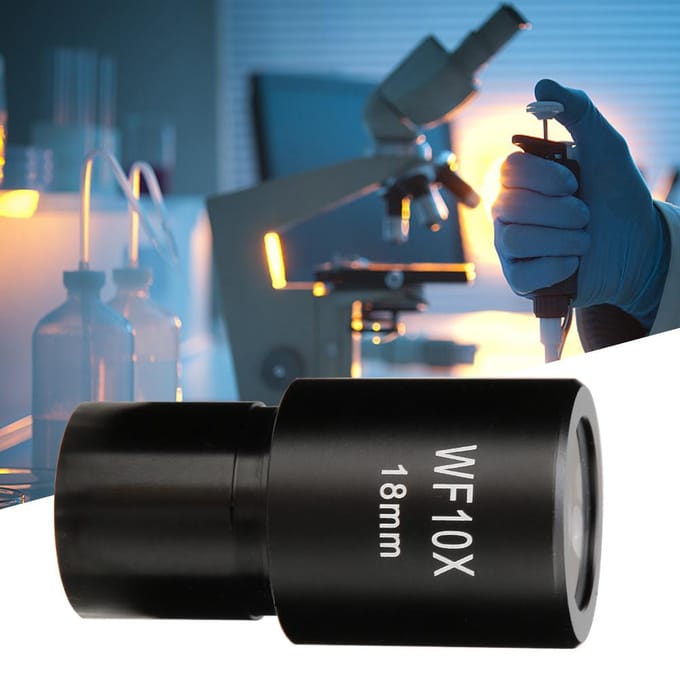 WF10X 18mm Biologische Microscoop Groothoek Oculair Optische Lenzen met Schaal