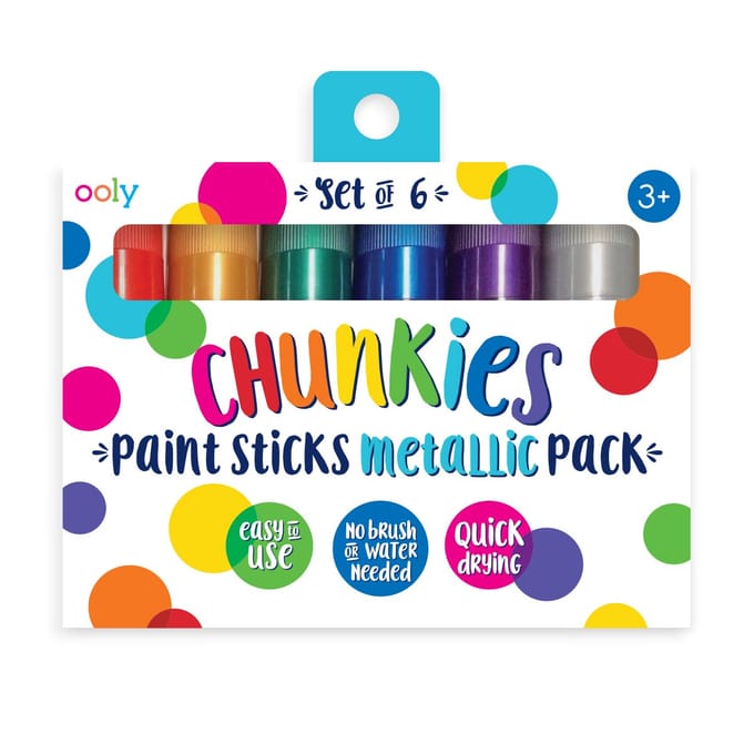 Ooly - Chunkies - Metallic verfstiften - 6 stuks