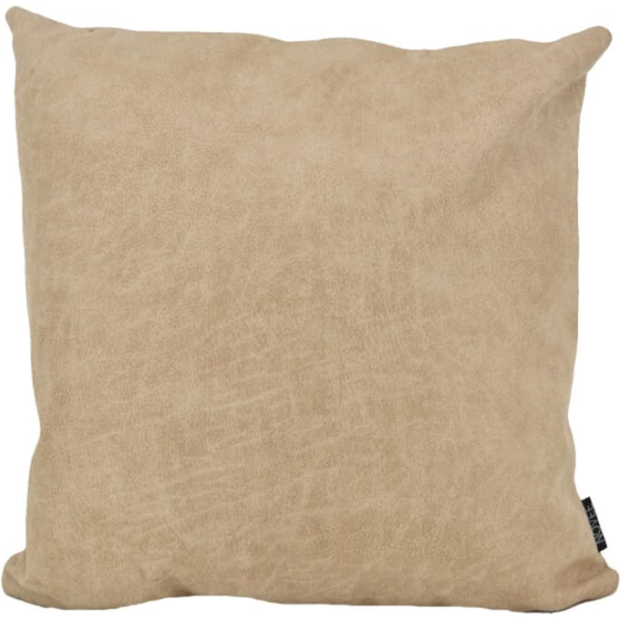 NOVÉE Dallas leather sand | 45 x 45 cm | kussenhoes | leder/polyester