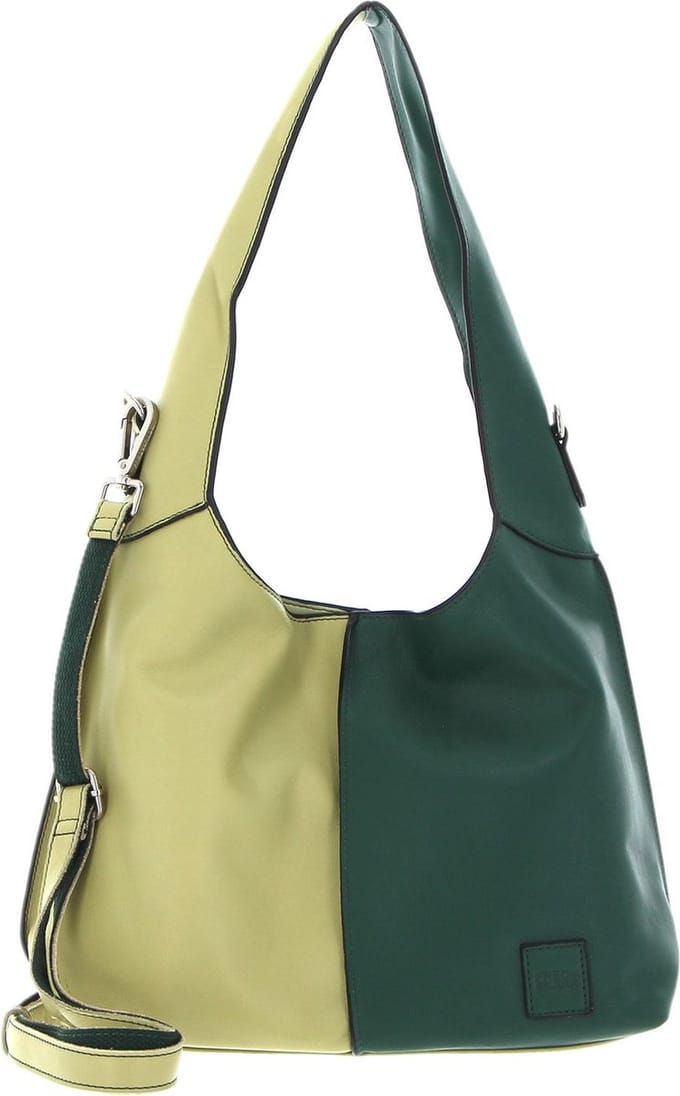 FREDsBRUDER Leren Schoudertas FB Midi Hobo Multicolour Pistaccio & Emerald Veelkleurig