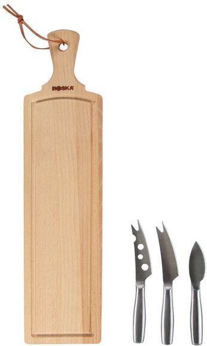 Boska Kaasset Amigo - Kaasplank Incl. 3 kaasmesjes - RVS