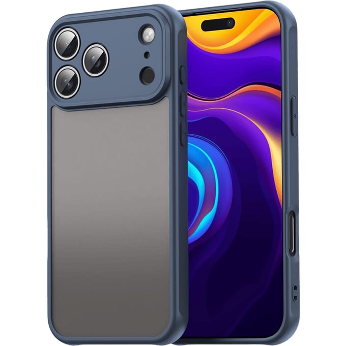 Mocaa Apple iPhone 17 Pro Max Slim Anti-Shock Hoesje Blauw