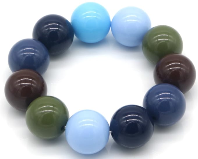 Armband - kralen - multicolor - 18mm - elastisch - dames - sieraden - hip - trendy - cadeau