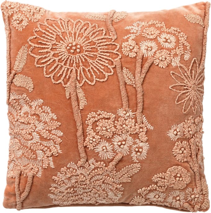 MARLENE | sierkussen 45x45 cm | Muted Clay | roze | Hoii | met duurzame kussenvulling