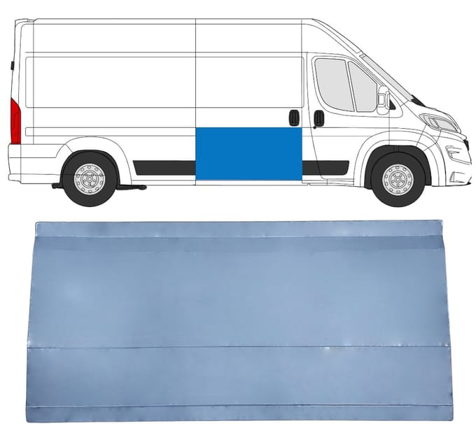 Interne reparatie achterste deuren voor Opel Movano 2021-2026 / Rechts