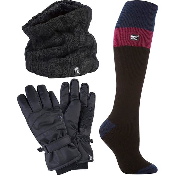 Dames Ski Set Nekwarmer Handschoenen & Thermische Skisokken Winterkleding