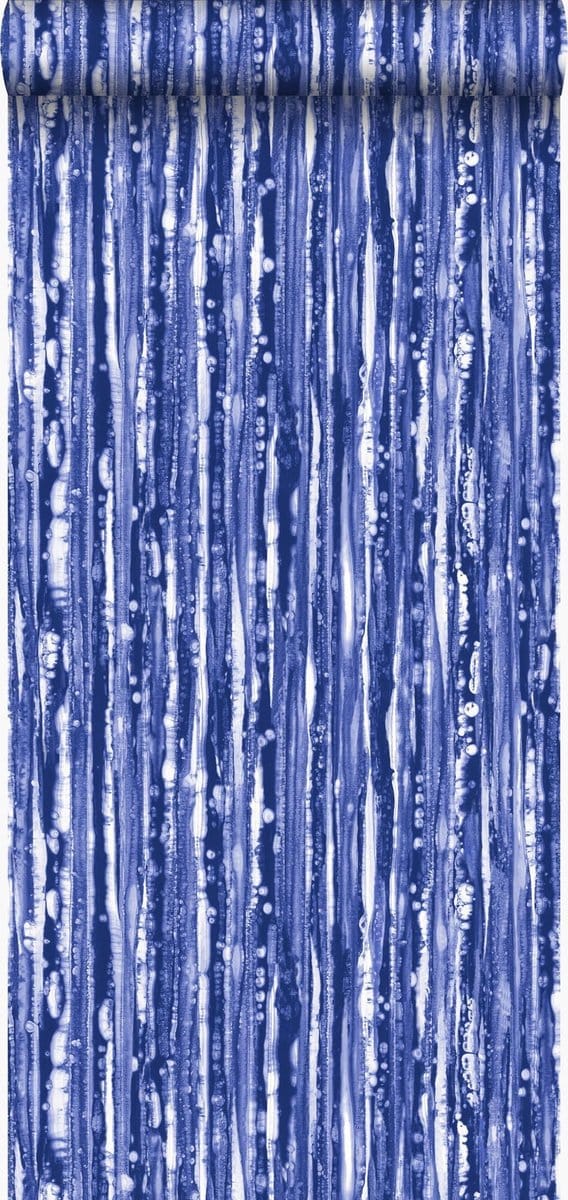 Origin Wallcoverings behang strepen blauw - 53 cm x 10.05 m - 347219