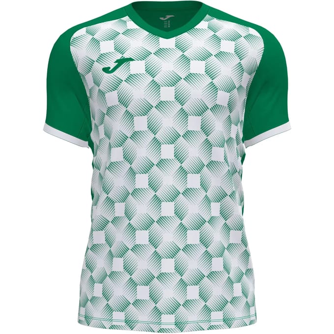 Joma Supernova III Shirt Korte Mouw Heren - Groen / Wit | Maat: M