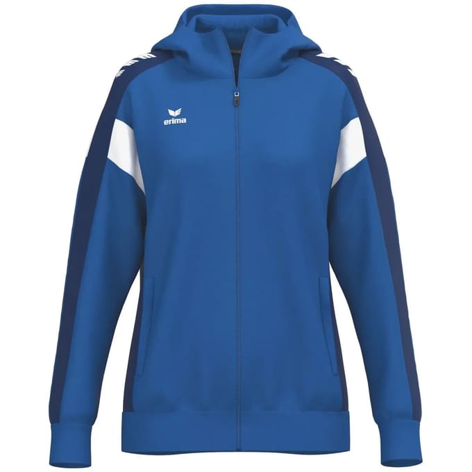 Erima Celebrate 125 Trainingsjack Met Capuchon Dames - New Royal / New Navy | Maat: 44
