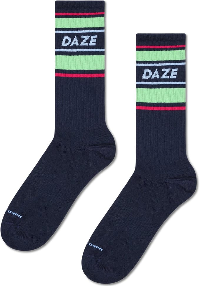 Happy Socks Daze Sneaker Sock - unisex sokken - navy - Unisex - Maat: 41 - 46