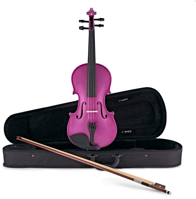 Student Full Size Viool van Gear4music, Purple Sparkle