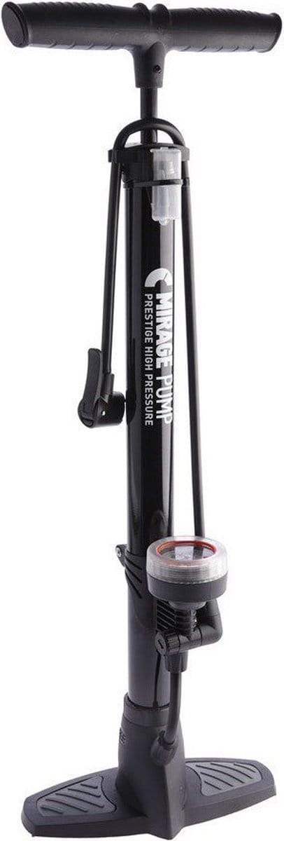 Mirage Vloerpomp Dualhead Staal met Meter