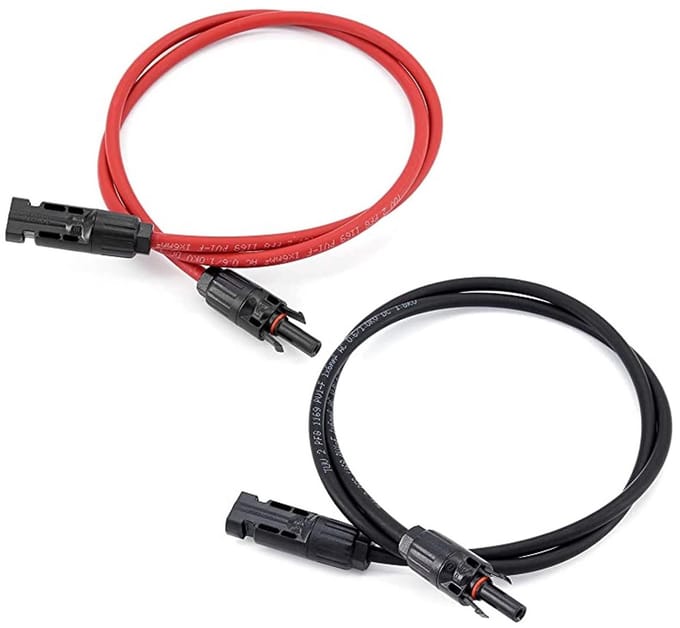 Verlengkabel voor Zonnepaneel 6mm² 10AWG met PV Connectoren
