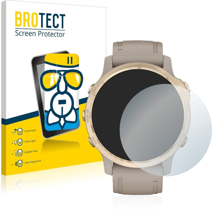 Screenprotector voor Garmin Fenix 6S Pro Solar Beschermglas transparant