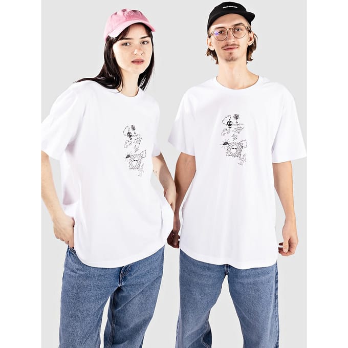 Poetic Collective Doodle Sketch T-Shirt wit