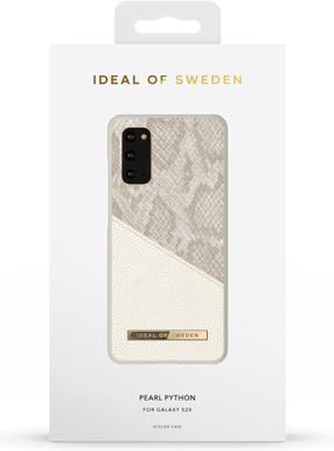 ideal of sweden fashion case atelier geschikt voor samsung galaxy s20 pearl python
