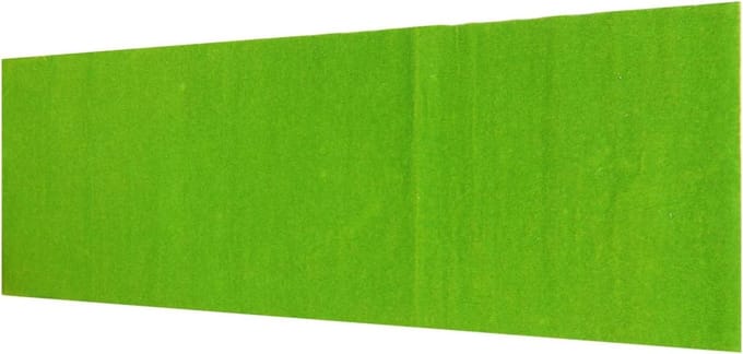 Kunstgras Vierkanten - Grasmat Gazon - Modelbouw Decoratie - Levensechte Textuur - 100x35cm - Lichtgroen