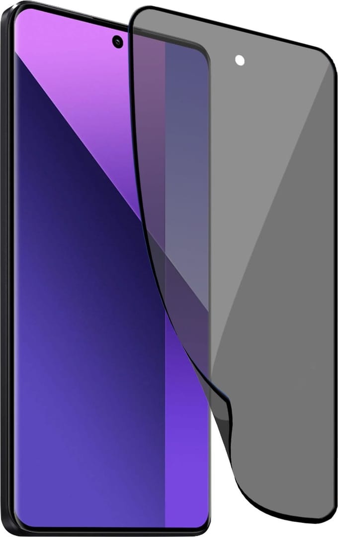 Geschikt voor Xiaomi Redmi Note 13 Pro+ - Privacy Screenprotector - Beschermglas Folie - Privé GuardCover